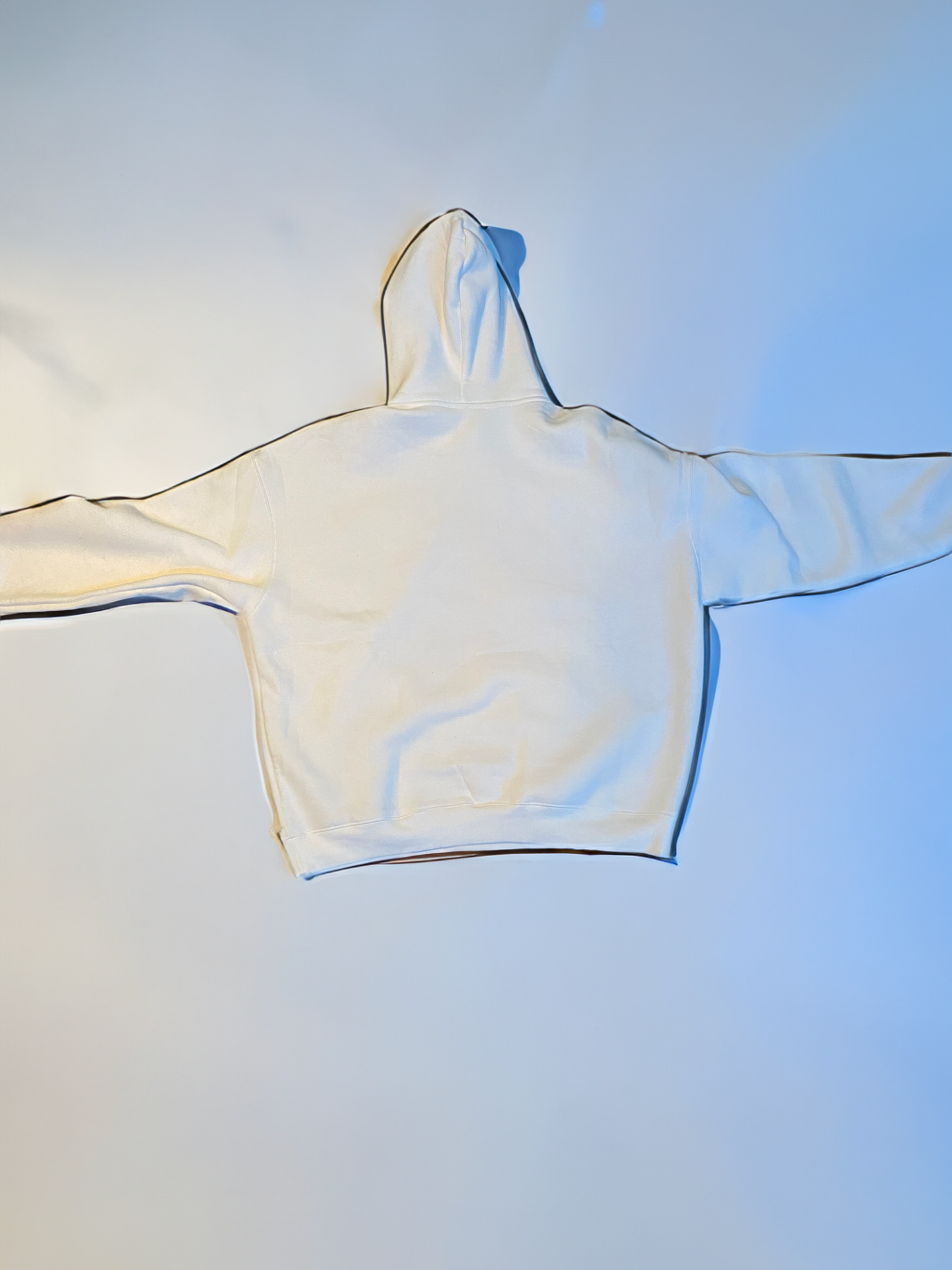 Cloudy White | Puff Lettering Hoodie